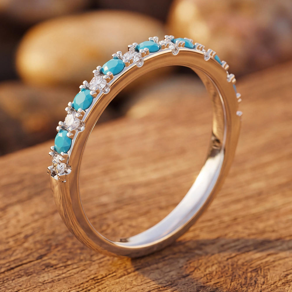 Azure Gleam Ring - Serene Western