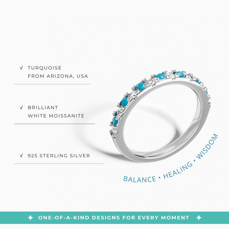 Azure Gleam Ring - Serene Western