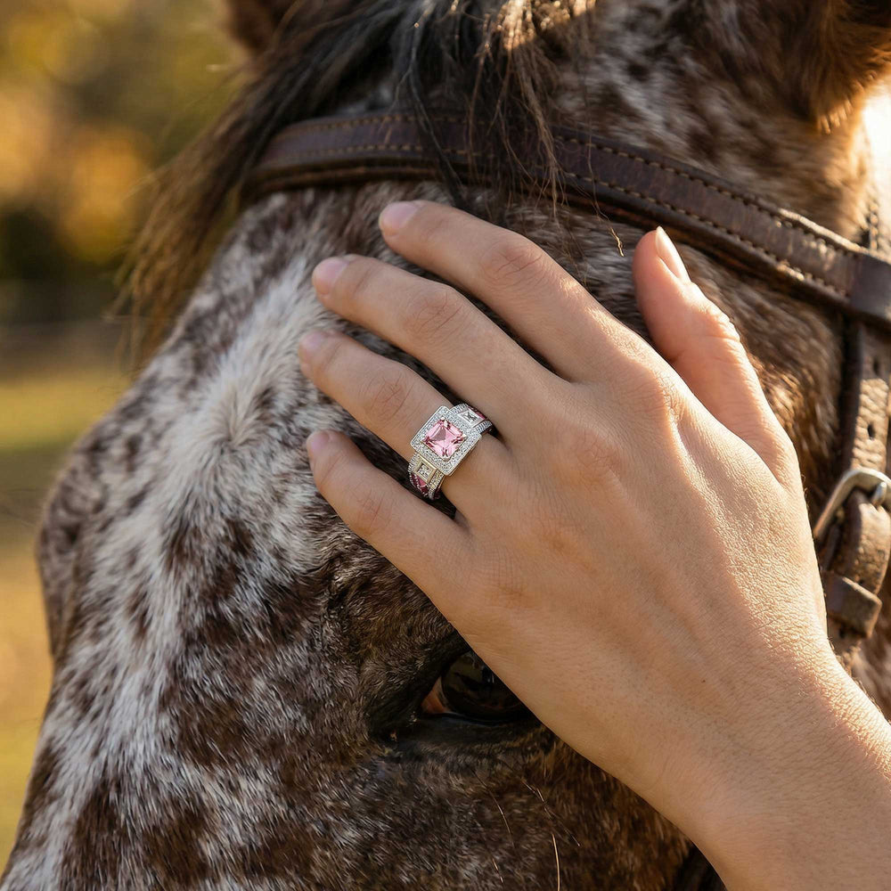Azure Lighthouse Ring - Rose Quartz - Serene Western