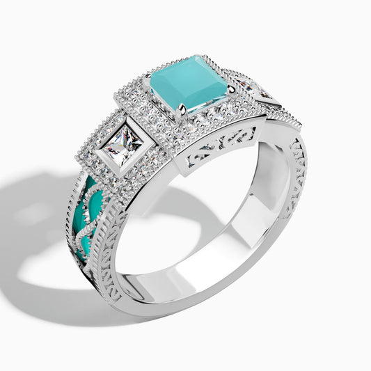 Azure Lighthouse Ring - Turquoise - Serene Western