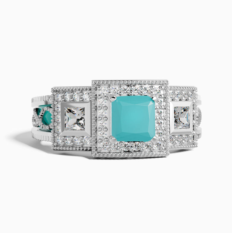 Azure Lighthouse Ring - Turquoise - Serene Western