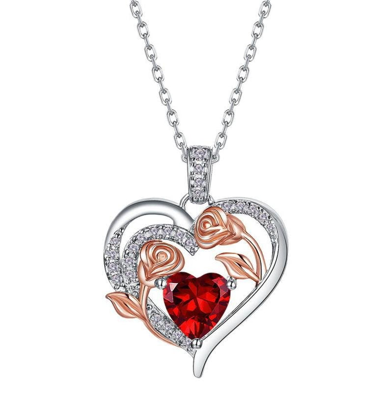 Blooming Heart Necklace - Serene Western