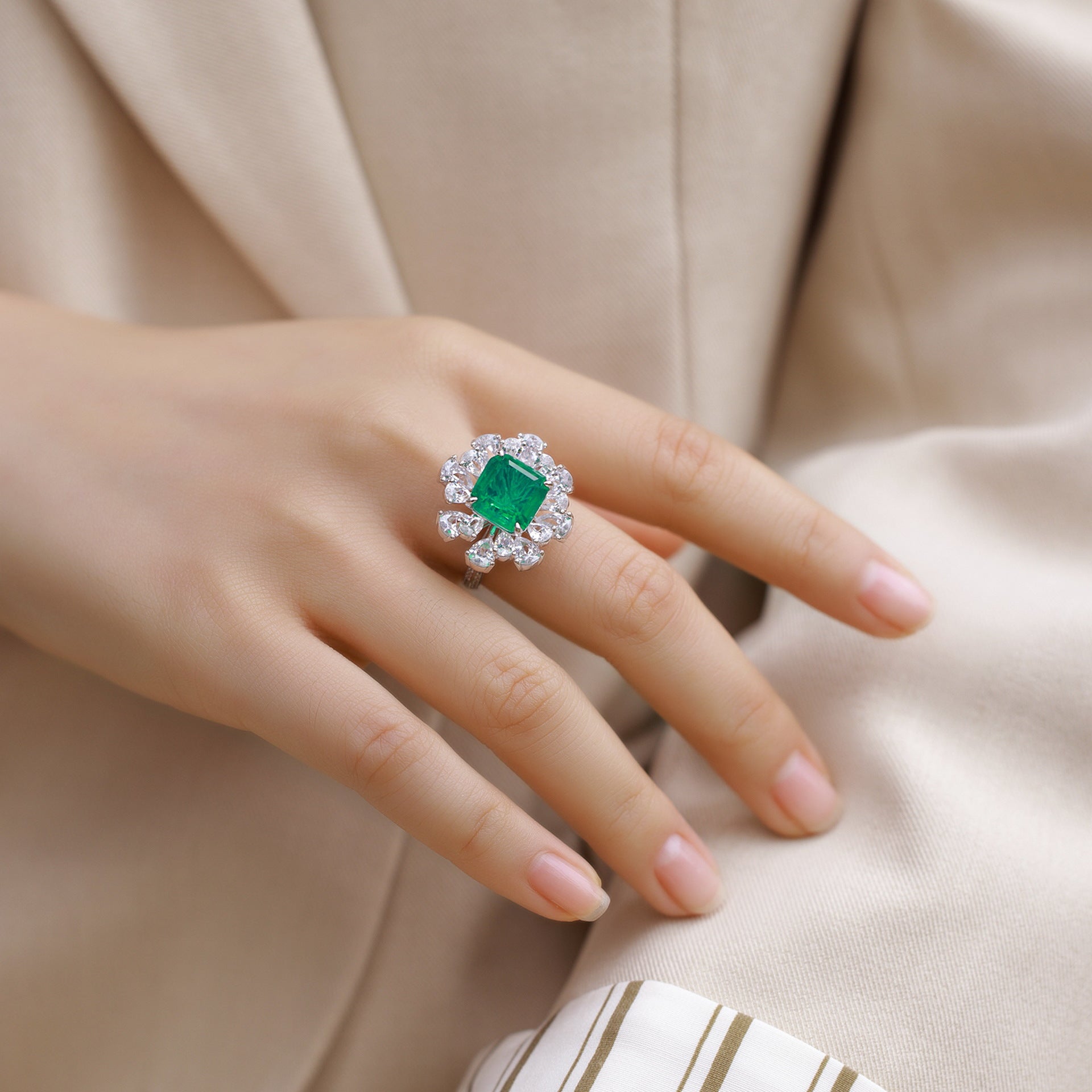 Blossom Crown Ring - Serene Western