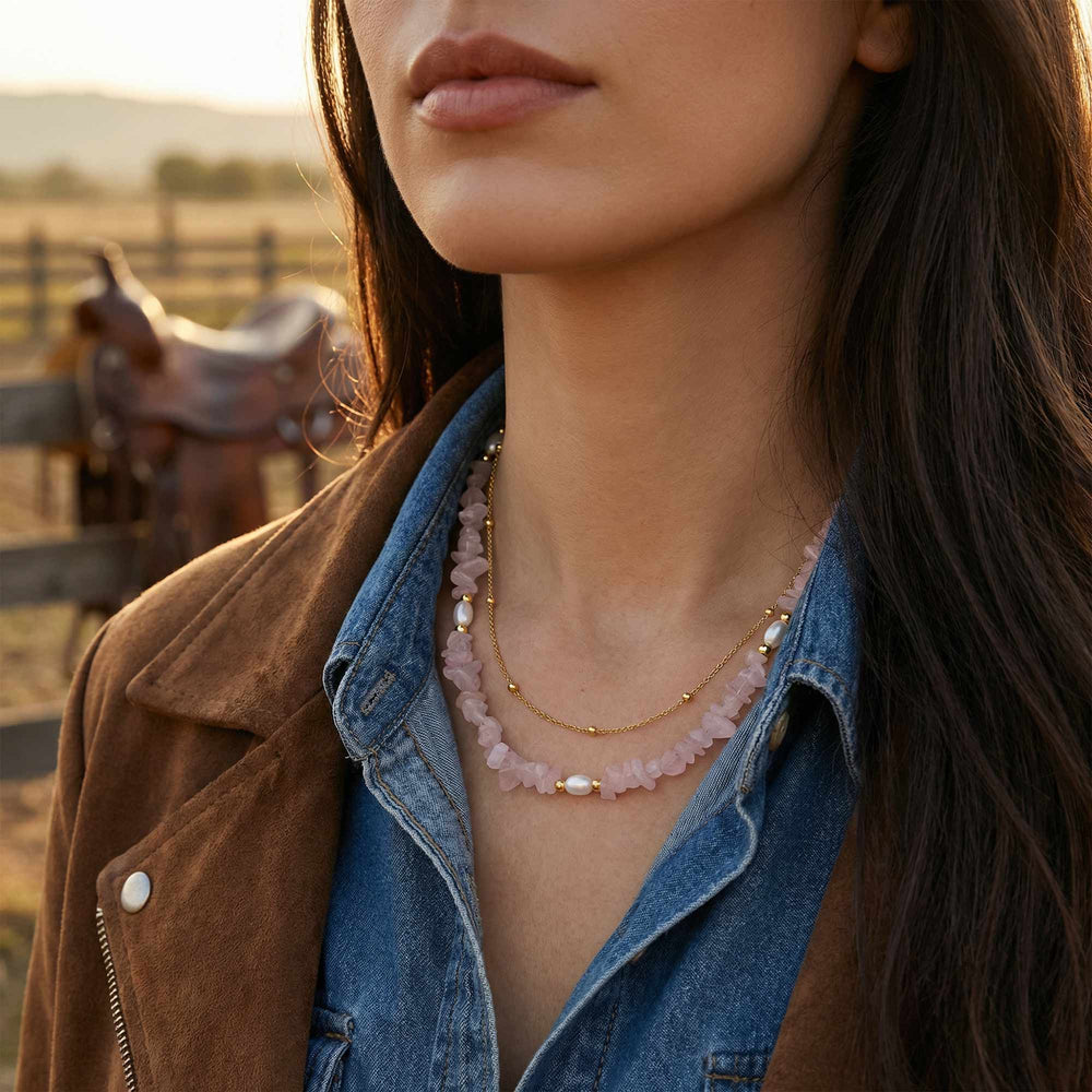 Blush Bloom Necklace - Serene Western