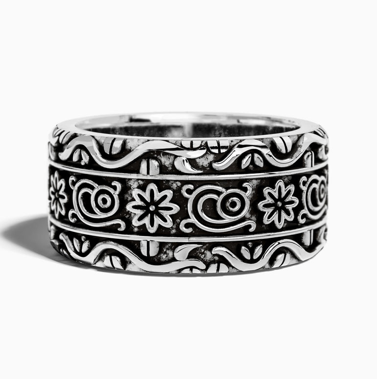 Bohemian Script Ring - Serene Western