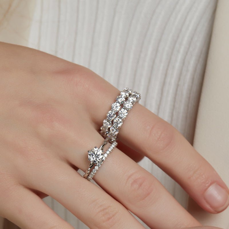 Braided Romance Ring - Moissanite - Serene Western