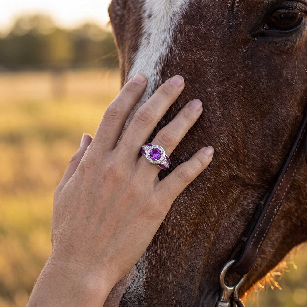 Brave Belt Ring - Amethyst - Serene Western