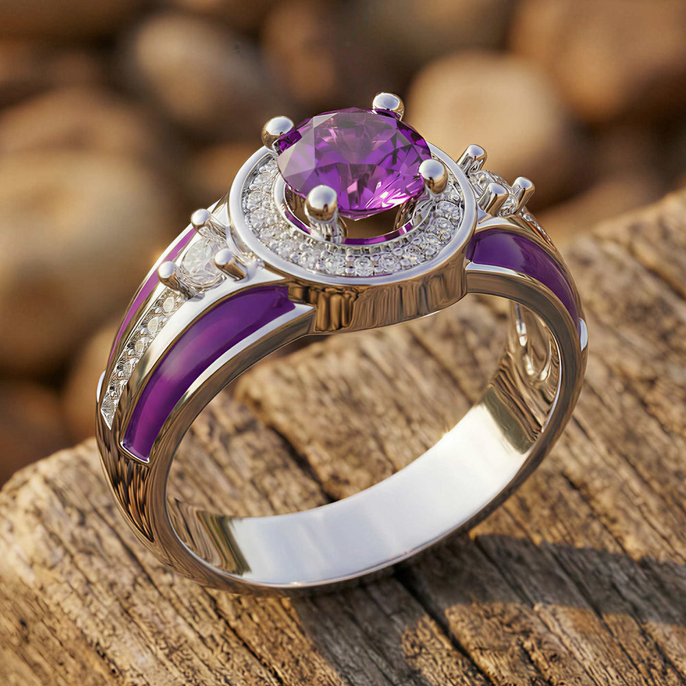 Brave Belt Ring - Amethyst - Serene Western