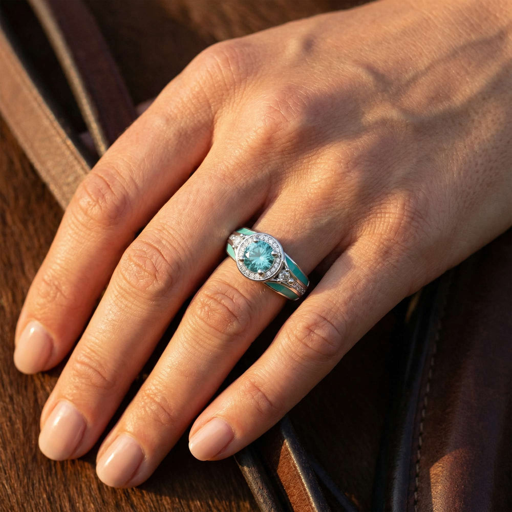Brave Belt Ring - Aquamarine - Serene Western
