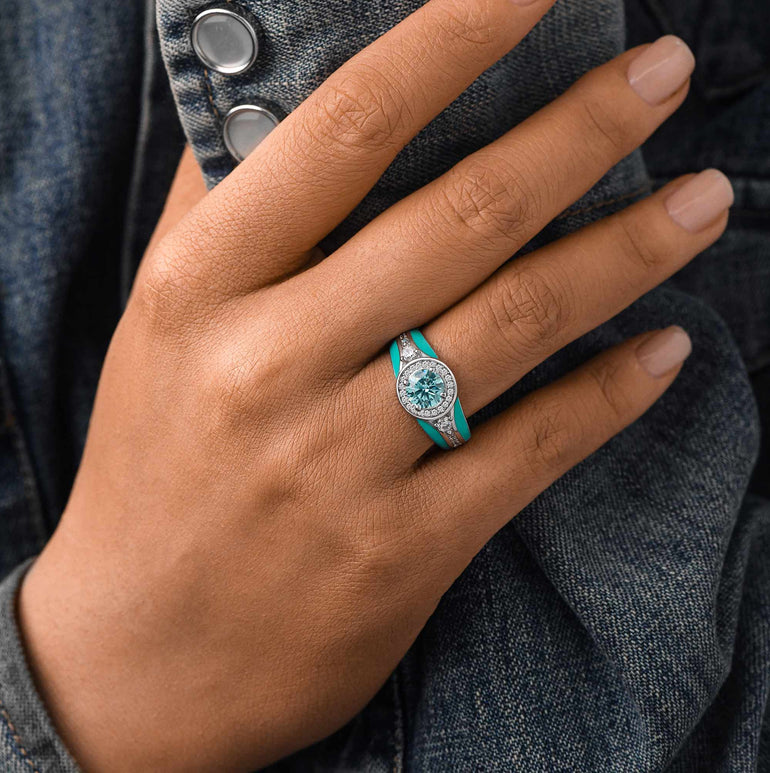 Brave Belt Ring - Aquamarine - Serene Western