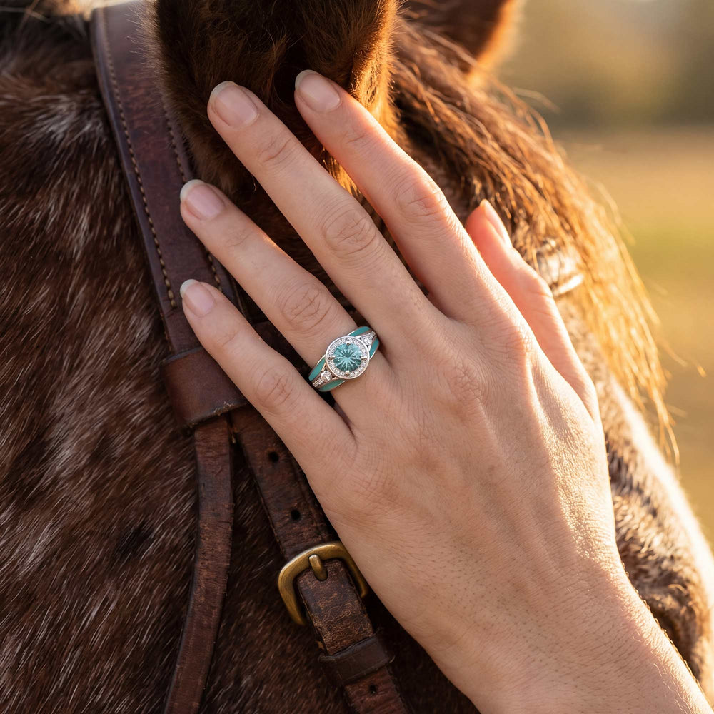 Brave Belt Ring - Aquamarine - Serene Western