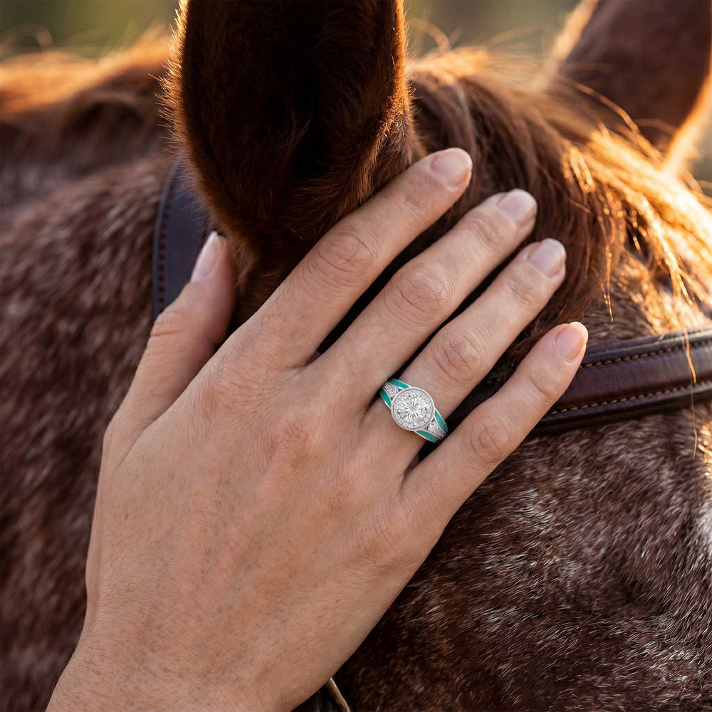 Brave Belt Ring - Moissanite - Serene Western