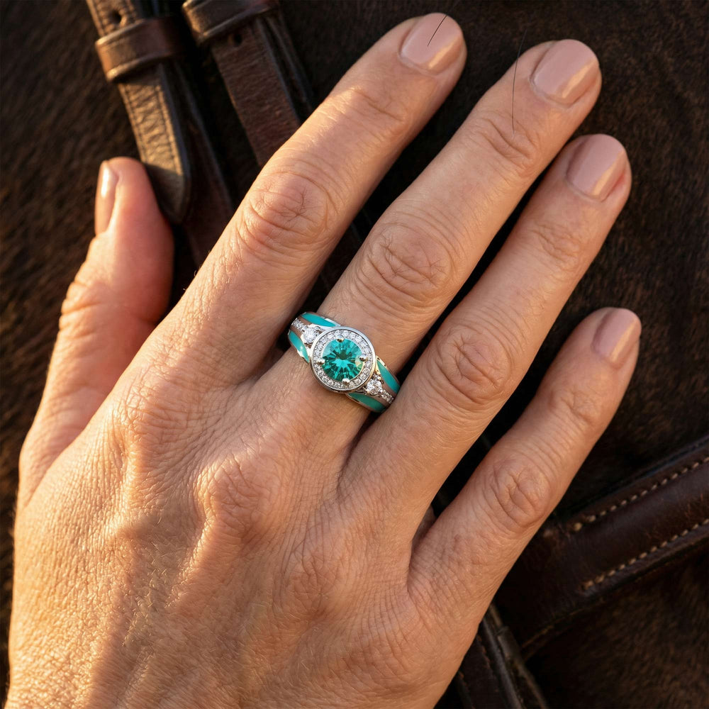 Brave Belt Ring - Paraiba Tourmaline - Serene Western