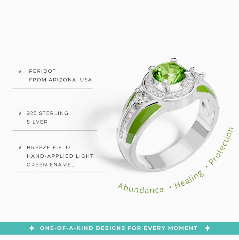 Brave Belt Ring - Peridot - Serene Western