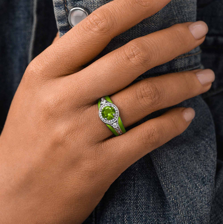 Brave Belt Ring - Peridot - Serene Western