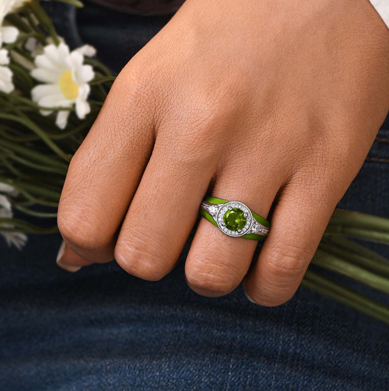 Brave Belt Ring - Peridot - Serene Western