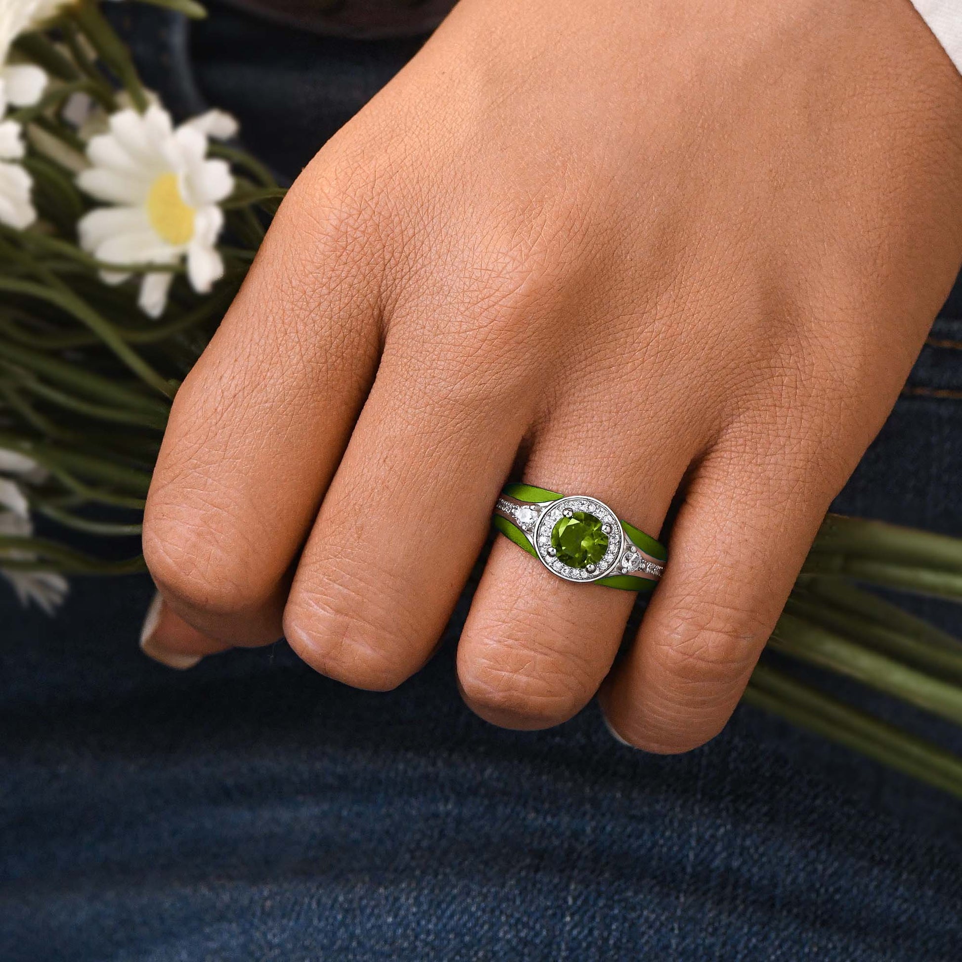 Brave Belt Ring - Peridot - Serene Western