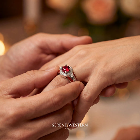 Brave Belt Ring - Ruby - Serene Western