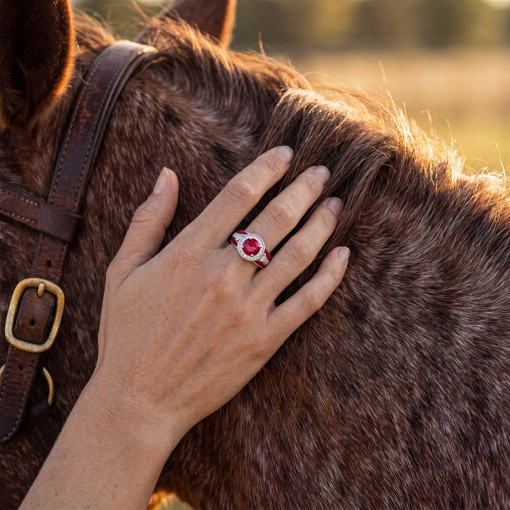 Brave Belt Ring - Ruby - Serene Western