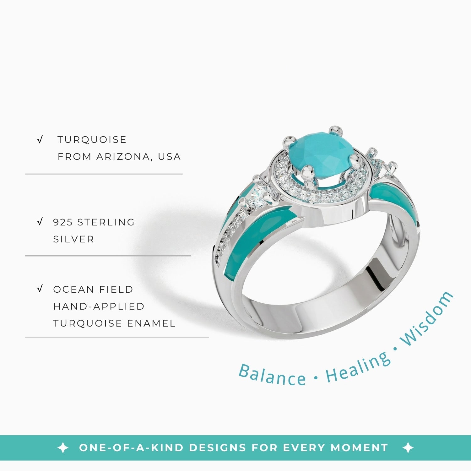 Brave Belt Ring - Turquoise - Serene Western