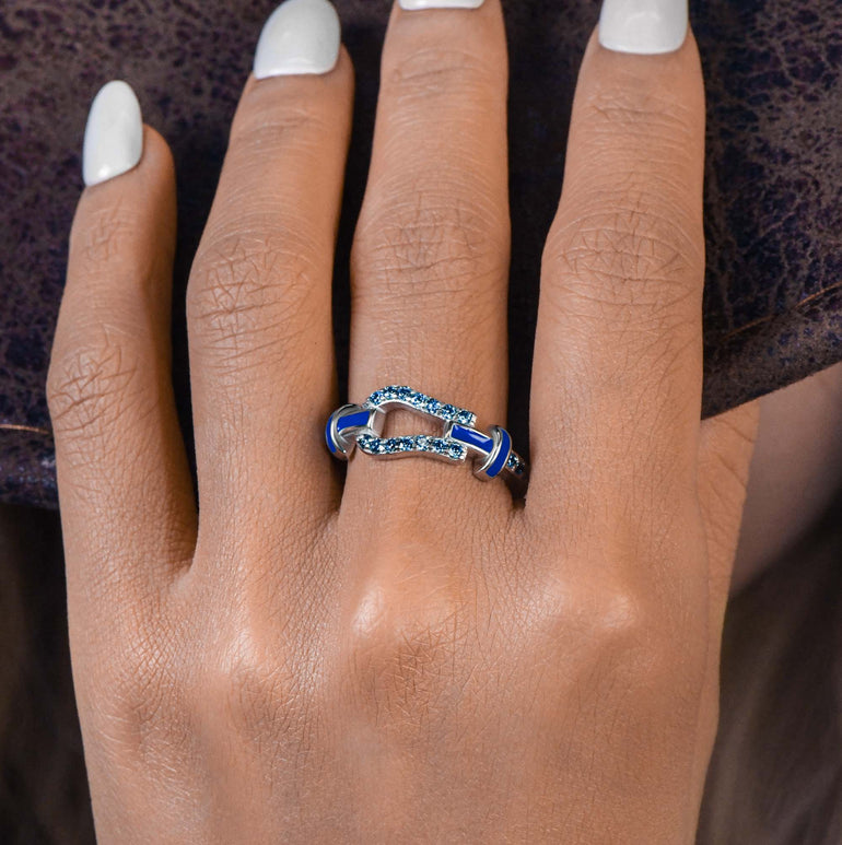 Bridle Gleam Ring - Sapphire - Serene Western