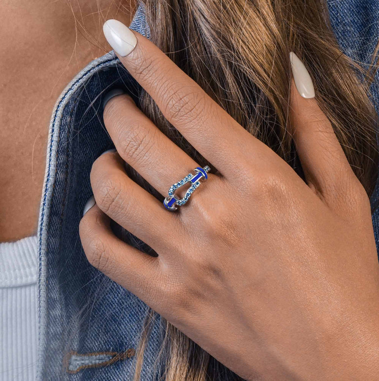 Bridle Gleam Ring - Sapphire - Serene Western