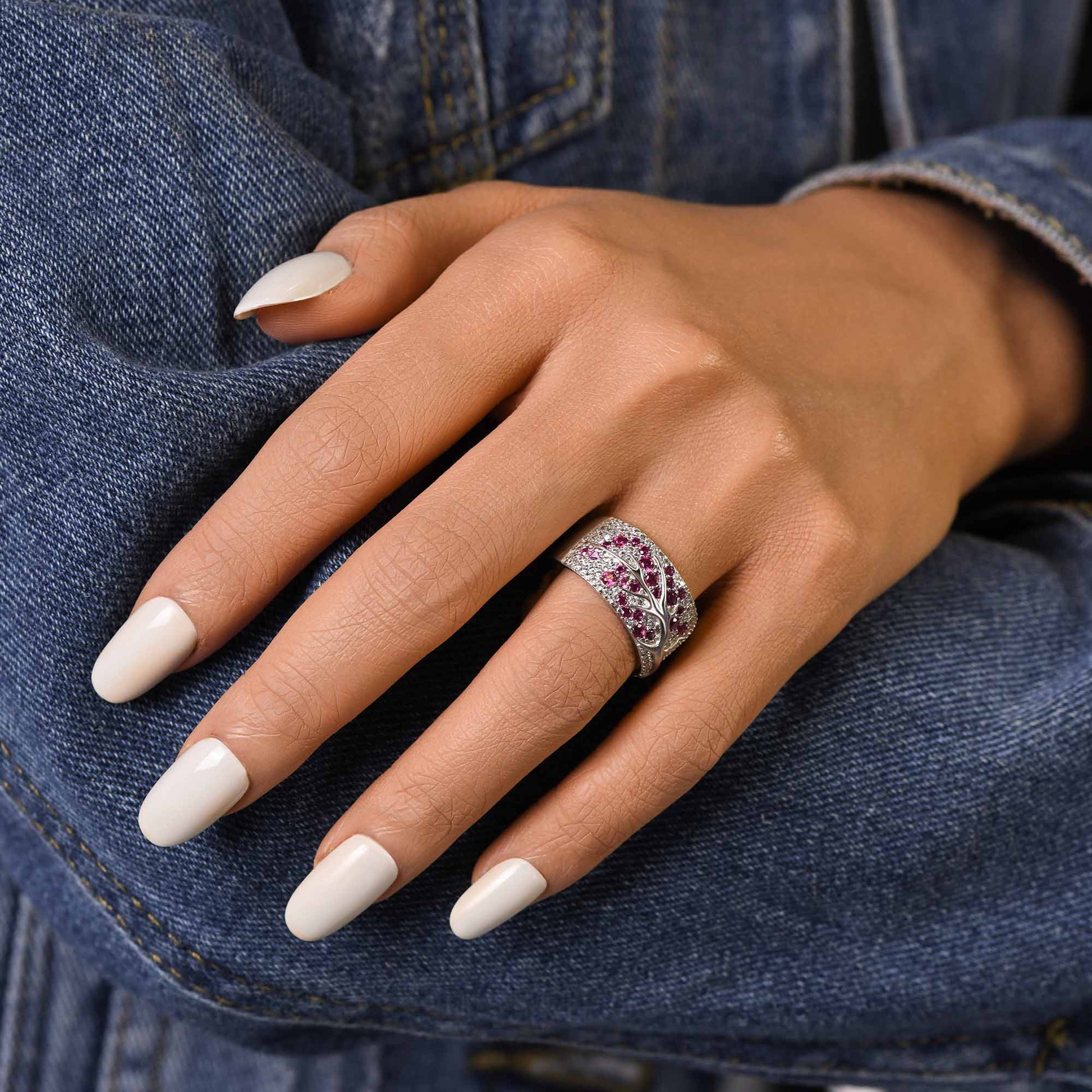 Bubblewaltz Ring - Ruby - Serene Western