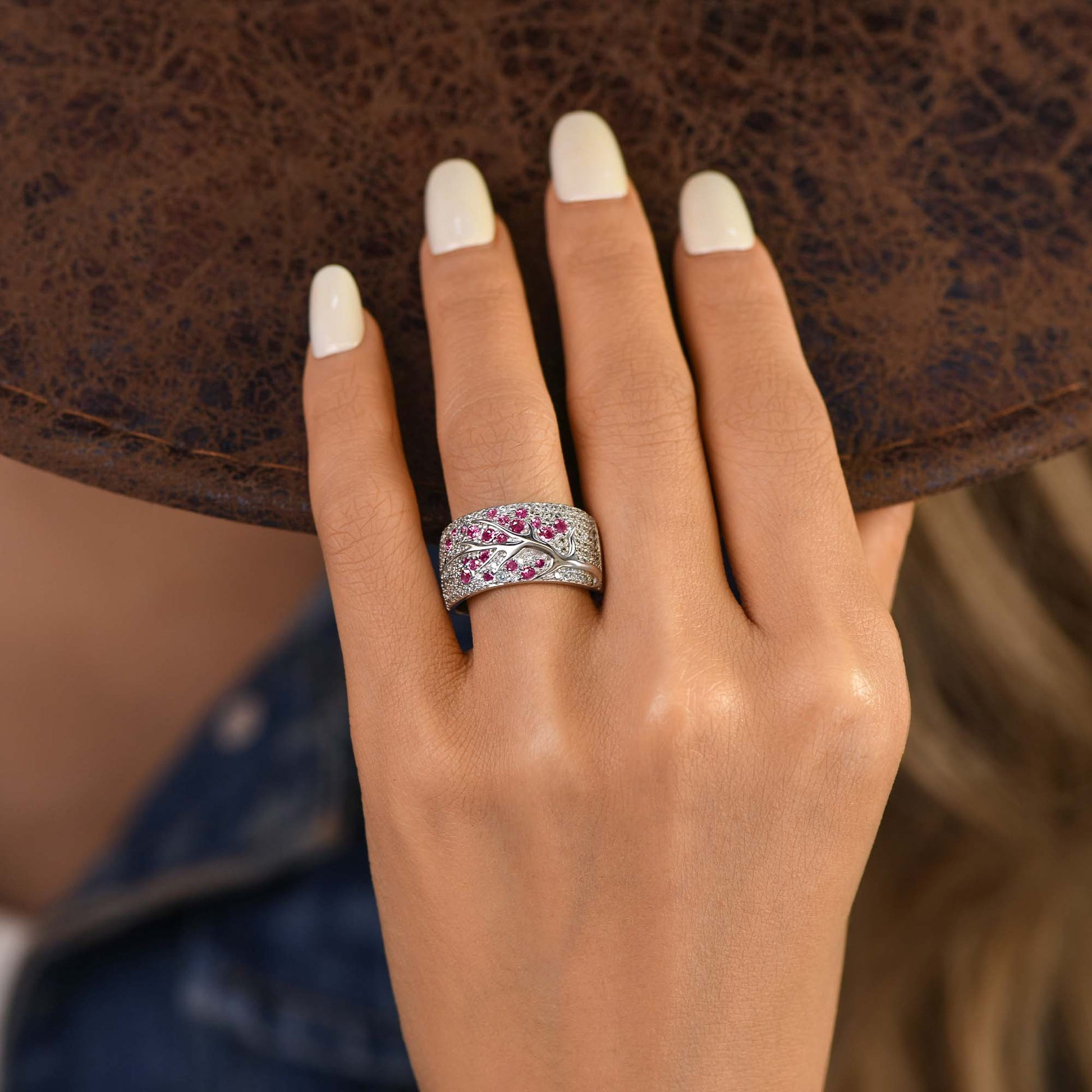 Bubblewaltz Ring - Ruby - Serene Western