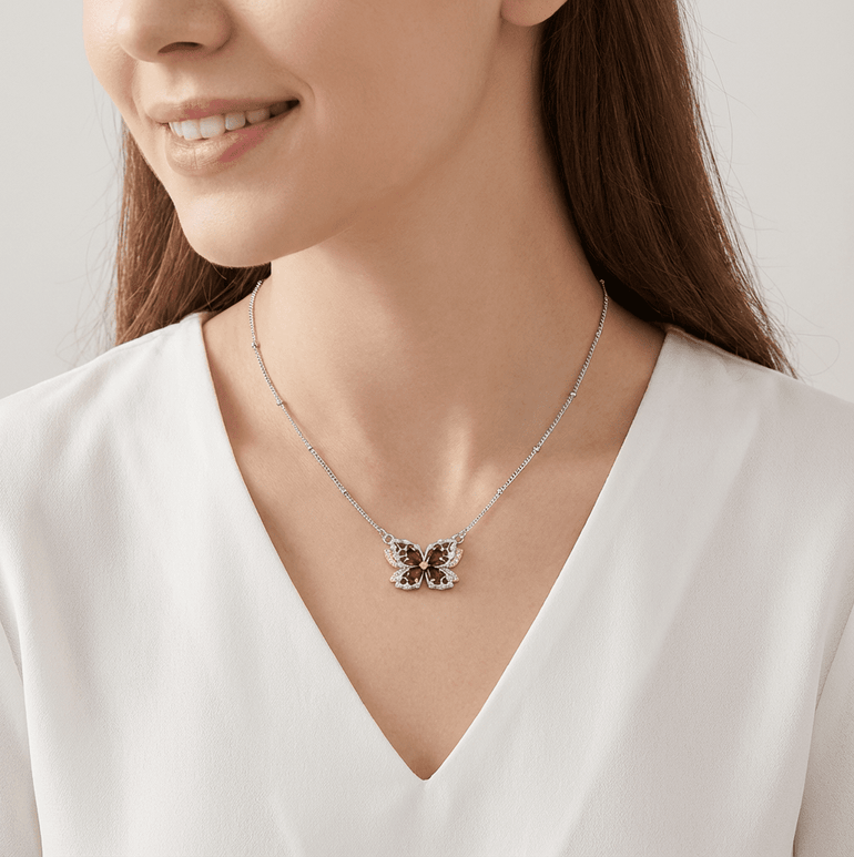 Butterfly Kismet Necklace - Garnet - Serene Western
