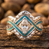 Canyon Current Ring - Moissanite