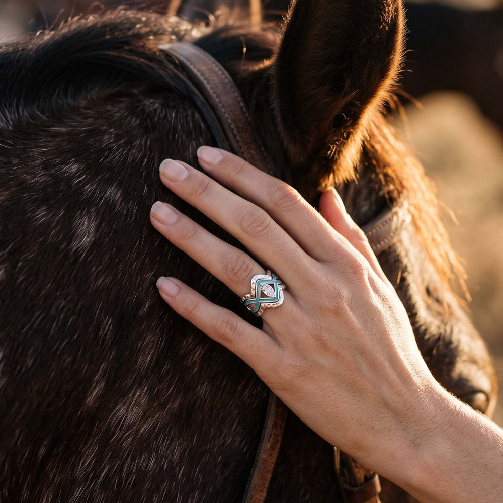 Canyon Current Ring - Moissanite - Serene Western