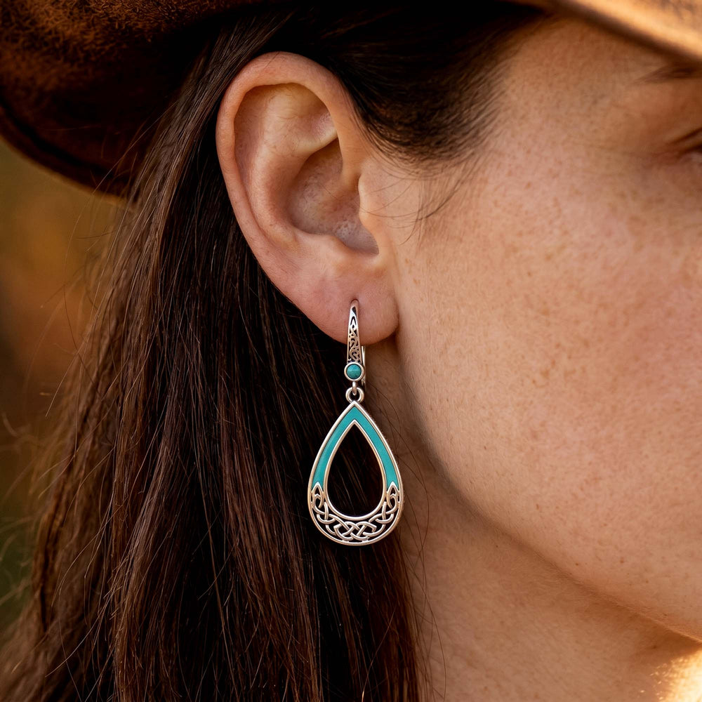 Canyon Teardrop Earrings - Turquoise - Serene Western