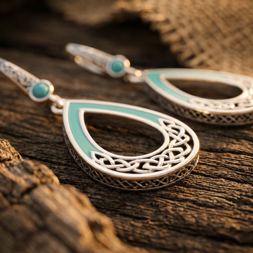 Canyon Teardrop Earrings - Turquoise - Serene Western