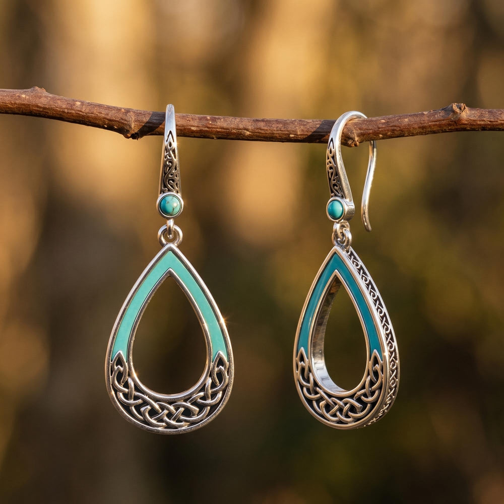 Canyon Teardrop Earrings - Turquoise - Serene Western