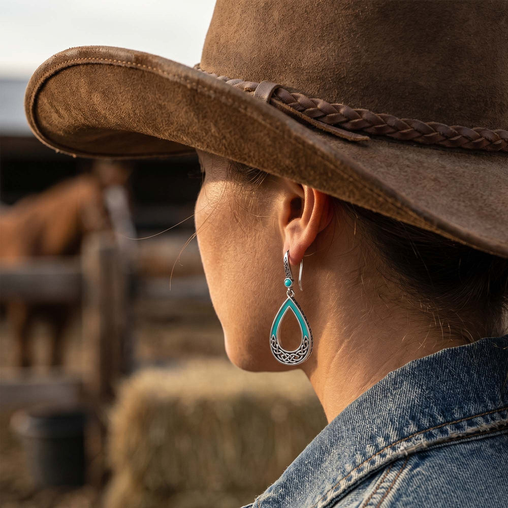 Canyon Teardrop Earrings - Turquoise - Serene Western