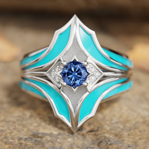 Inel Canyon Wings - Safir