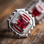 Cascading Ridges Earrings - Ruby - Serene Western thumbnail
