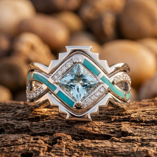 Cascading Ridges Ring