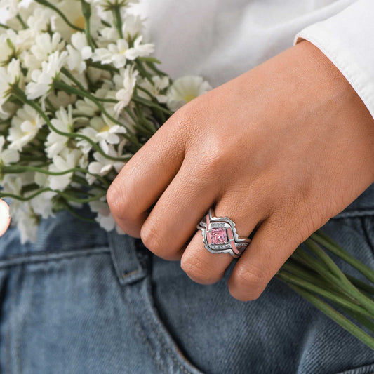 Cascading Ridges Ring - Rose Quartz - Serene Western