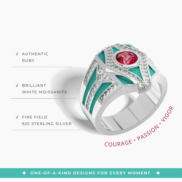 Celestial Canopy Ring - Ruby - Serene Western