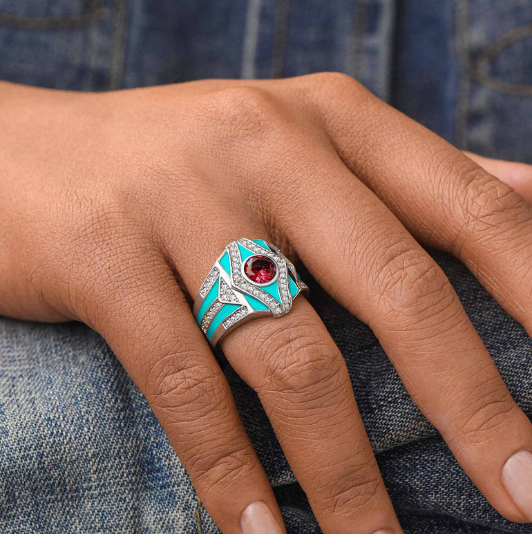 Celestial Canopy Ring - Ruby - Serene Western