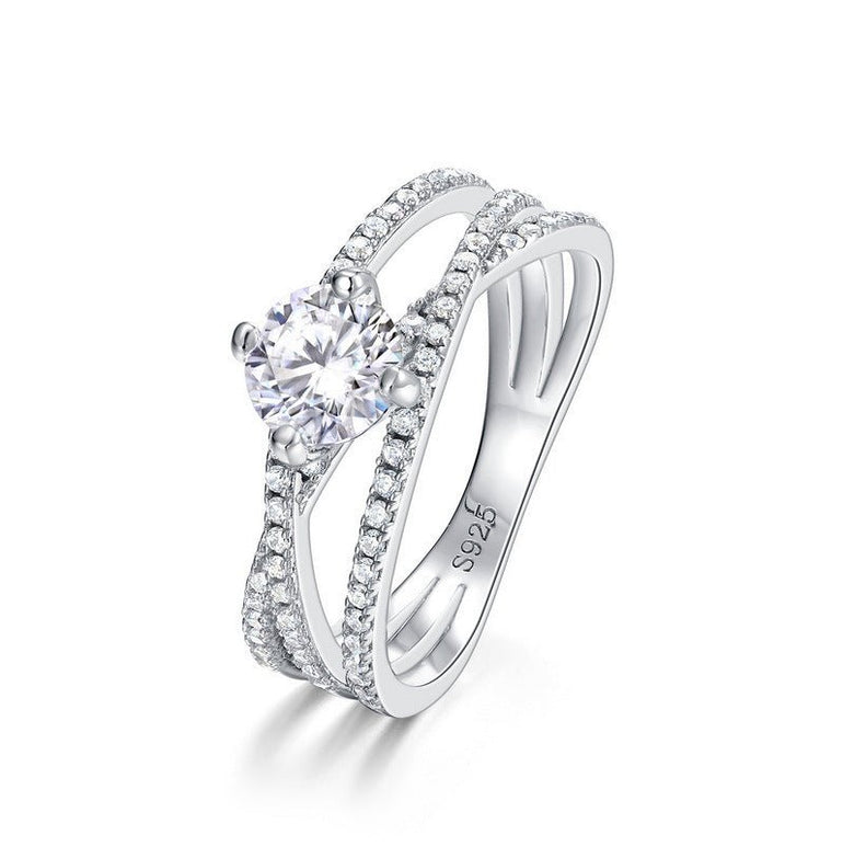 Celestial Cross Ring - Moissanite - Serene Western
