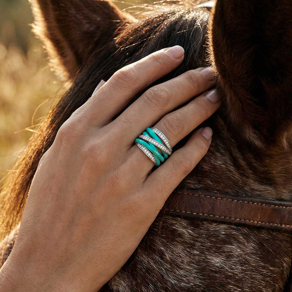Himmelsk Flettet Ring - Rolig Western