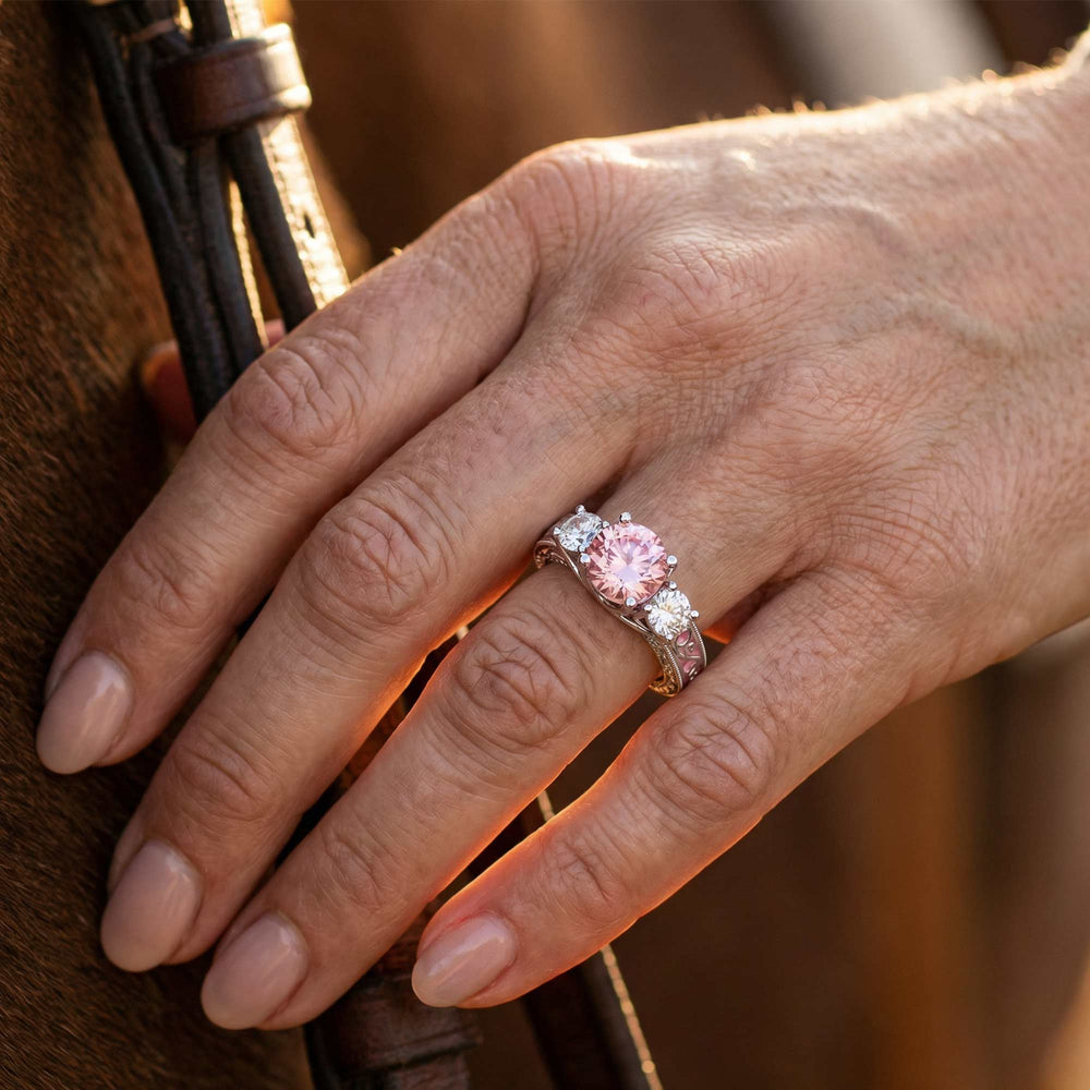 Century Romance Ring - Rose Quartz - Serene Western