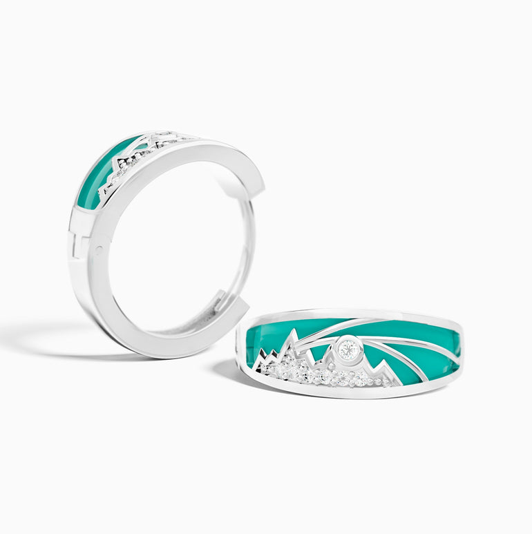 Cerulean Summit Earrings - Moissanite - Serene Western
