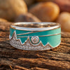 Cerulean Summit Ring - Moissanite