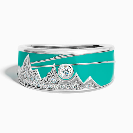 Cerulean Summit Ring - Moissanite - Serene Western