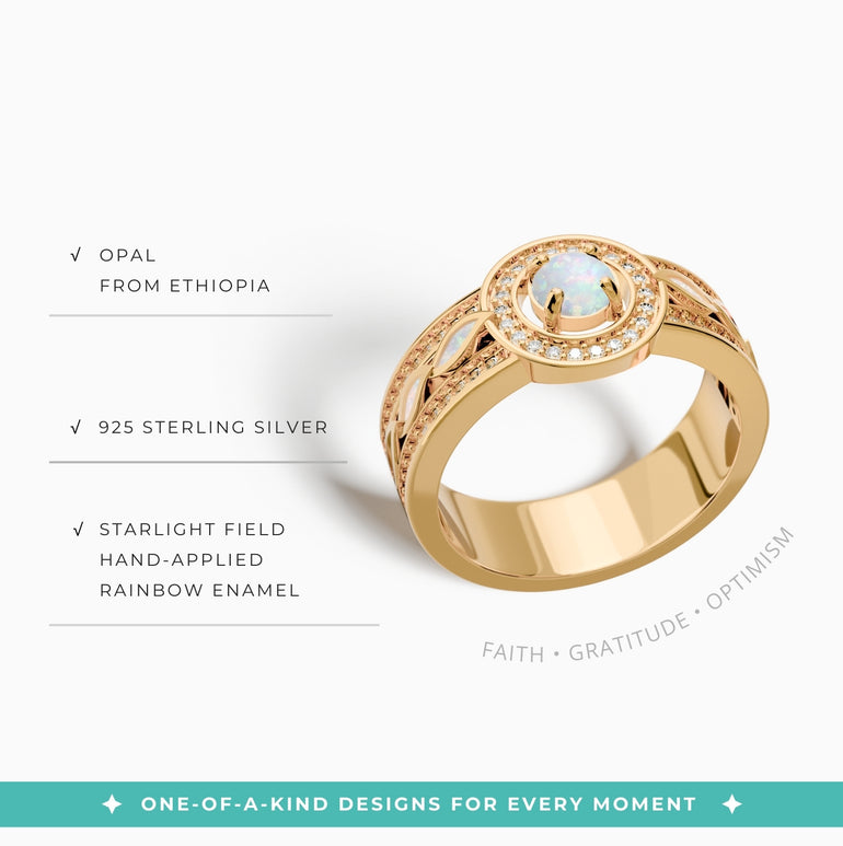 Shining Rodeo Ring - Opal