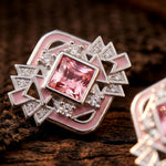 Chief's Crown Earrings - Rose Quartz - Serene Western thumbnail