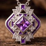 Chief's Crown Necklace - Amethyst - Serene Western thumbnail